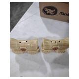 Ceramic Covered Wagon Salt and Pepper Shakers