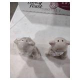 White Ceramic Bear Salt and Pepper Shakers