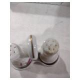 Japanese Porcelain Floral Salt and Pepper Shakers