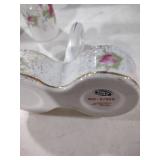 Japanese Porcelain Floral Salt and Pepper Shakers