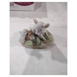 Enesco White Bunnies Garden Figurine
