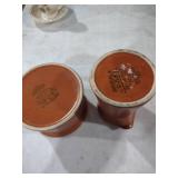 Brown and White Imperial Stoneware Coffee Pots