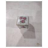 Japanese Porcelain Rose Trinket Box