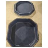 Canadian Navy Blue Octagonal  with Gold Maple Leaf