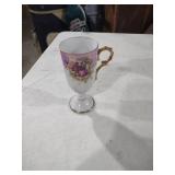 French Porcelain Romantic Scene Teacup