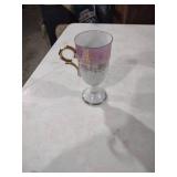 French Porcelain Romantic Scene Teacup