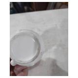 White Milk Glass Creamer with Embossed Design