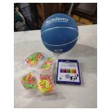 Academy Sports Basketball & Neon Crayon Set