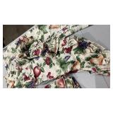 Fruit and Floral Pattern six piece set 36 inch