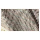 Handwoven Wool material with Multicolor Pattern