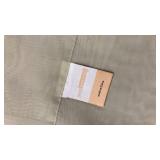 6)Panels light olive green share curtains