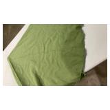 66 inch round table top olive green