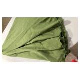 66 inch round table top olive green