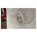 Crystal Cut Glass Serving Bowl 10 inch