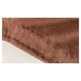 D wide 84 long brown curtain panel