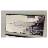 Black & White Landmark Photography Set - Empire State & Eiffel Tower