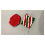 Handmade Christmas Potholders Set