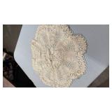Handmade Cream Lace Doily 25 inches