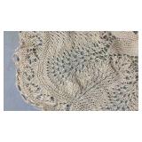 Handmade Cream Lace Doily 25 inches