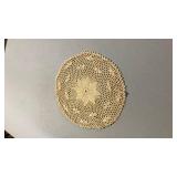 Handmade Cotton Lace Doily 9 1/2 inch