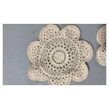 Handmade Cotton Lace Doilies Set