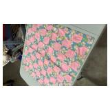 Handmade Cherry Blossom Patchwork Quilt 27â x 28â