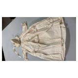 Victorian Era Cotton Christening Gown with Bonnet