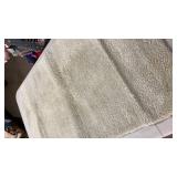 White Plush Carpet Stair Runner
