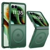 LEKEVO Magnetic for Motorola Razr Ultra 2025 Case, Compatible with Magsafe, Translucent Matte, TPU Bumper Protective Slim Soft Case for Moto Razr Ultra 2025, Green
