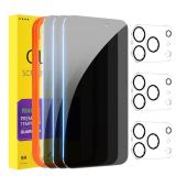 PEHAEL 3+3Pack for iPhone 17 Pro Max Privacy Screen Protector with Camera Lens Protector Full Coverage Anti-Spy Tempered Glass Film 9H Hardness Easy Installation Bubble Free [6.9 inch]
