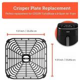 COSORI Turboblaze 6Qt Air Fryer Original Crisper Tray, Replacement Accessories for CAF-DC601-KUS Air Fryer, Ceramic, Non-Stick, Dishwasher-Safe, CRP-DC601RC-KUS, Dark gray