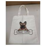 Doggie Things Canvas Tote Bag