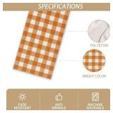 Watercolor Black White Buffalo Check Plaid Table Runner Gingham Tablecloth Farmhouse Spring Summer Fall Home Kitchen Table Decorations-13x72