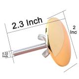Wvapzwr Stainless Steel Kitchen Sink Hole Cover, 2 Inch Kitchen Faucet Hole Cover Kitchen Sink Tap Hole Plate Stopper Cover Blanking Metal Plug, Gold