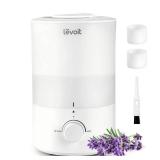 LEVOIT - Humidifiers for Bedroom - Quiet (3L Water Tank) - Cool Mist/Top Fill/Essential Oil Diffuser/25Watt - Home/Large Room - 360° Nozzle - Rapid Ultrasonic Humidification for Baby Nursery/Plant