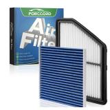 Forccord Cabin & Engine Air Filter Combo Fit for Honda Civic 2016-2025 2026 2.0L, HR-V 2023-2026 2.0L Activated Carbon Cabin Filter Replace#CF11182 CA12051 Air Filter for My Car Naturally Aspirated