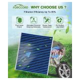 Forccord Cabin & Engine Air Filter Combo Fit for Honda Civic 2016-2025 2026 2.0L, HR-V 2023-2026 2.0L Activated Carbon Cabin Filter Replace#CF11182 CA12051 Air Filter for My Car Naturally Aspirated