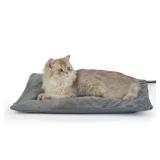 Petace Outdoor Heated Cat Bed, Soft Pet Heating Pad with Steel-Wrapped Cord, Outside Pet Warmer for Feral Cats and Dogs, 19.7" x 15.7", 40 Watts