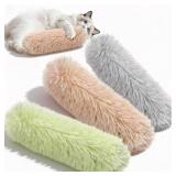 SINROBO Cat Toys, Playful Crinkle Sound Catnip Pillow Toys for Bonding & Fun, Durable Cat Toys for Indoor Play (Green Orange Grey, 3)