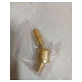 R32 R454B Refrigerant Brass Adapter, 1/4" Female to 1/4" Male Compatible with R-454B R-32 Refrigerant Tanks Mini Split Systems HVAC Connector Reverse Thread Connector Fitting 45 Degrees 1 Pc