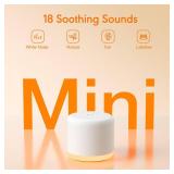 SMILEBOP White Noise Machine with Night Light, 18 Soothing Sounds Portable Sound Machine for Baby Adults, Mini Travel Sound Machine for Sleeping with Memory Timer, Office Hotel Gift (Charging Cord Not