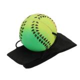 PATIKIL 1.9 Inch Sports Wrist Ball, Baseball Rubber Rebound Wristband Wrist Return Ball Sport on a String for Exercise Play, Mixed Colors