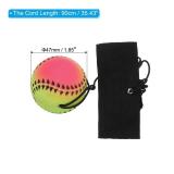 PATIKIL 1.9 Inch Sports Wrist Ball, Baseball Rubber Rebound Wristband Wrist Return Ball Sport on a String for Exercise Play, Mixed Colors