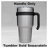 ZYTC Handle for 30OZ Tumbler,Yeti Rambler Anti Slip Travel Mug Grip BPA Free Cup Holder Yeti Rambler,Ozark Trail,Sic and More Tumbler Mugs