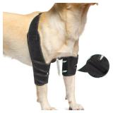 Lyderpet Dog Elbow Protector Brace for Canine Pads Elbow&Shoulder Support Callus, Hygroma, Dysplasia, Arthritis, Dislocation, Pressure Sores, with Metal Splints Wrap Both Left and Right Front Legs