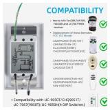 53T Universal Ceiling Fan Wall Remote Control, 3 Speed, Light Dimmer, 4-DIP Switch Compatible with Hampton Bay, Harbor Breeze, Hunter (Wall Remote Only)