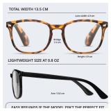 BLS BLUES Reading Glasses for Women for Home, Office & Driving - HD Clear Readers with Blue Light Blocking Protection 2pk +2.25