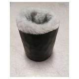 Mkono Plush Lined Eyeglasses Holder Protective Glasses Holder Stand Case Anti-scratch Glasses Storage Organizer for Table, Desk, Nightstand, Office, Black