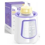 Fast Baby Bottle Warmer for Breastmilk, Smart 12 in 1 Breast Milk Warmer for Baby Essentials with Timer Temperature Control, Sterili-zing, Water Bath Technology, Baby Warmer for All Bottles Food Jars