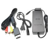 Power Supply and AV Cable for PS2,AC Adapter Charger Cable Cord and AV Cable Compatible with PS2 Slim A/C 70000 Console